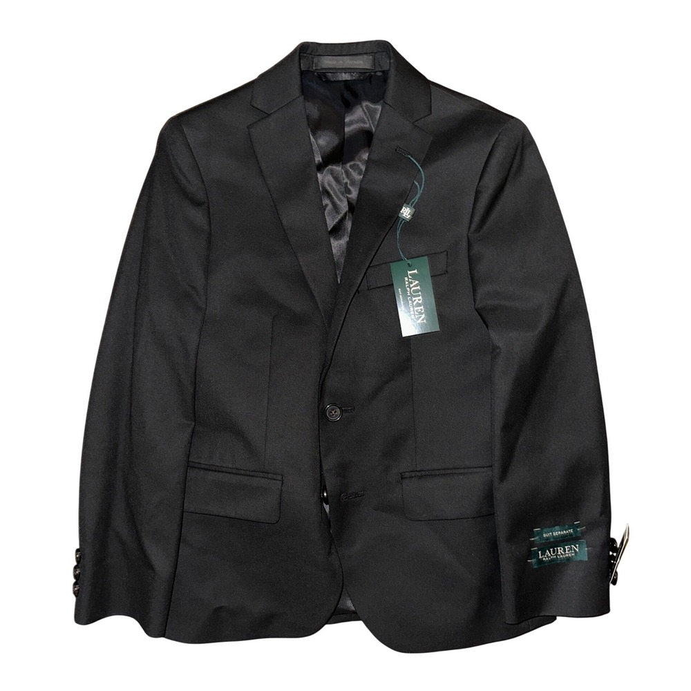 Lauren Ralph Lauren Blayton Black Blazer Suit Separate Jacket BLAY11PA0002 10R